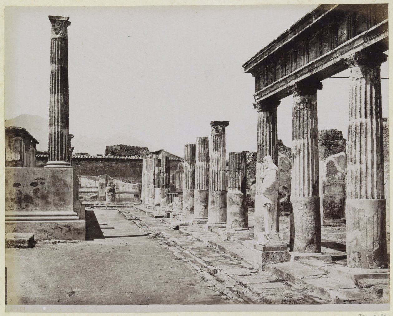 Venustemplet i Pompeji af Giorgio Sommer