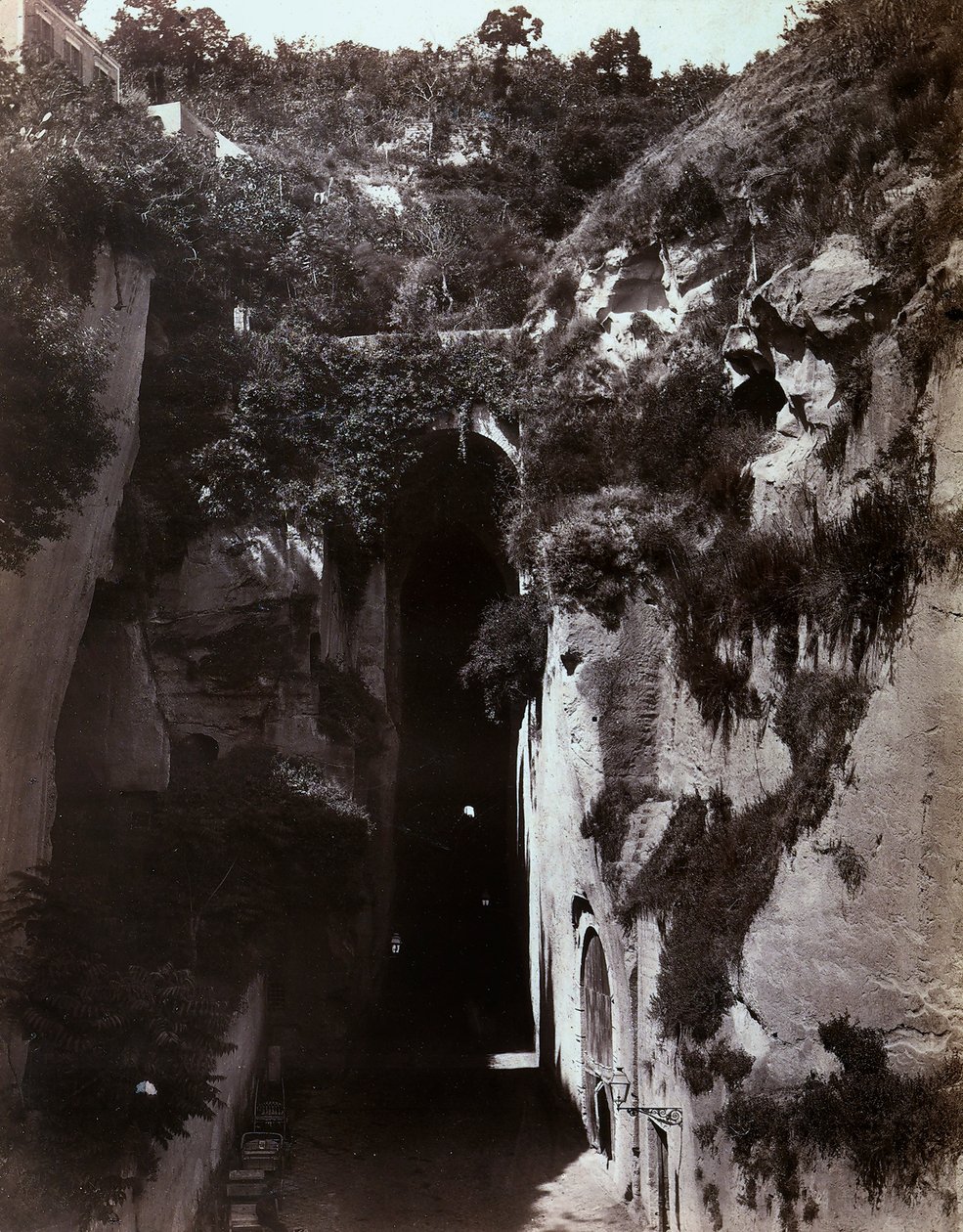 Udsigt over Piedigrotta i Napoli af Giorgio Sommer