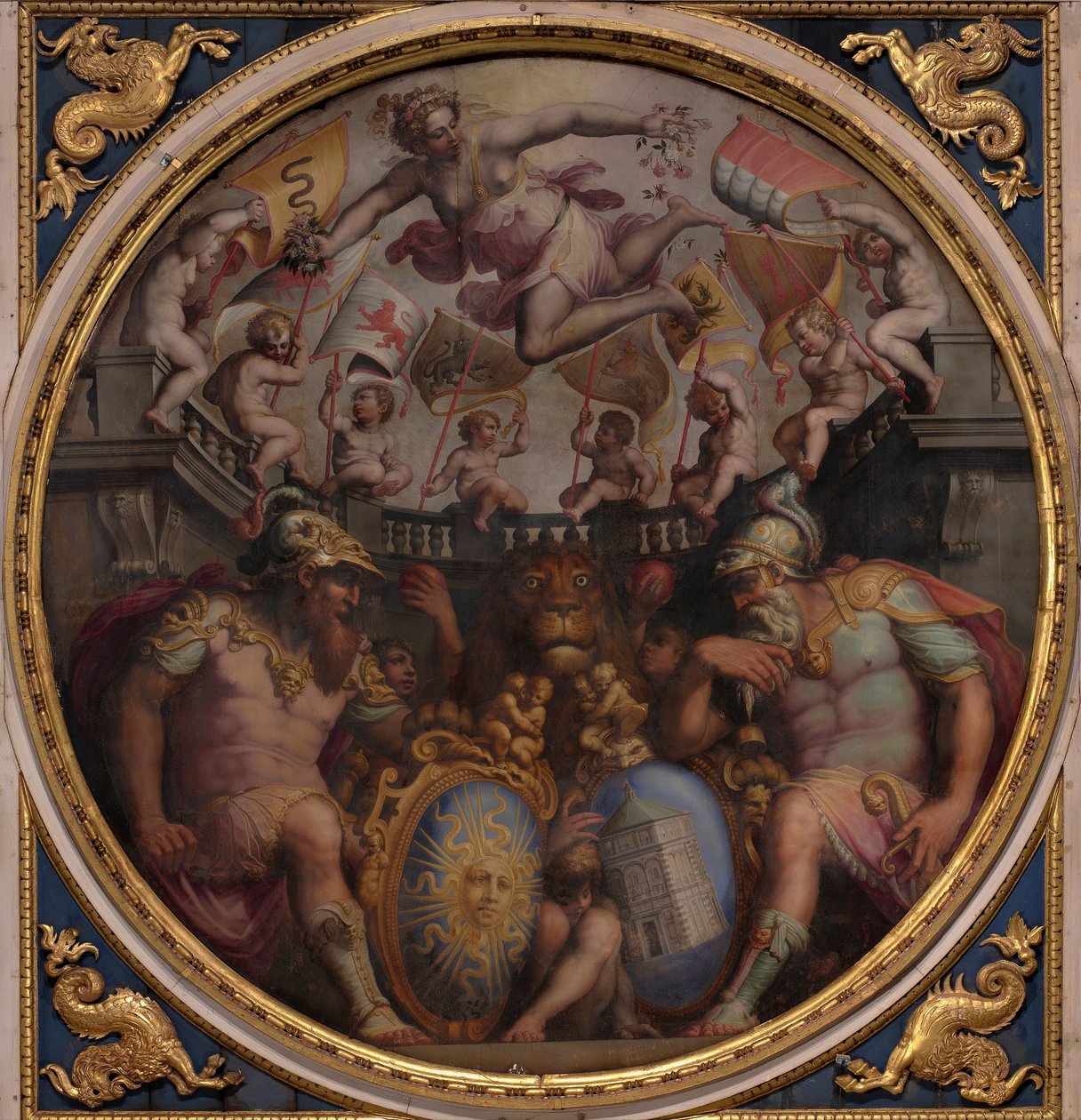 Allegorier over kvartererne San Giovanni og Santa Maria Novella, 1563-1565 af Giorgio Vasari