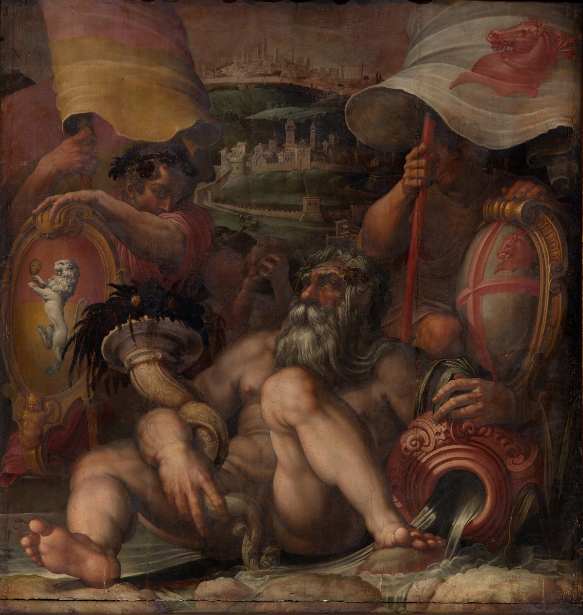 Allegori af Colle val dElsa og San Gimignano, 1563-1565 af Giorgio Vasari