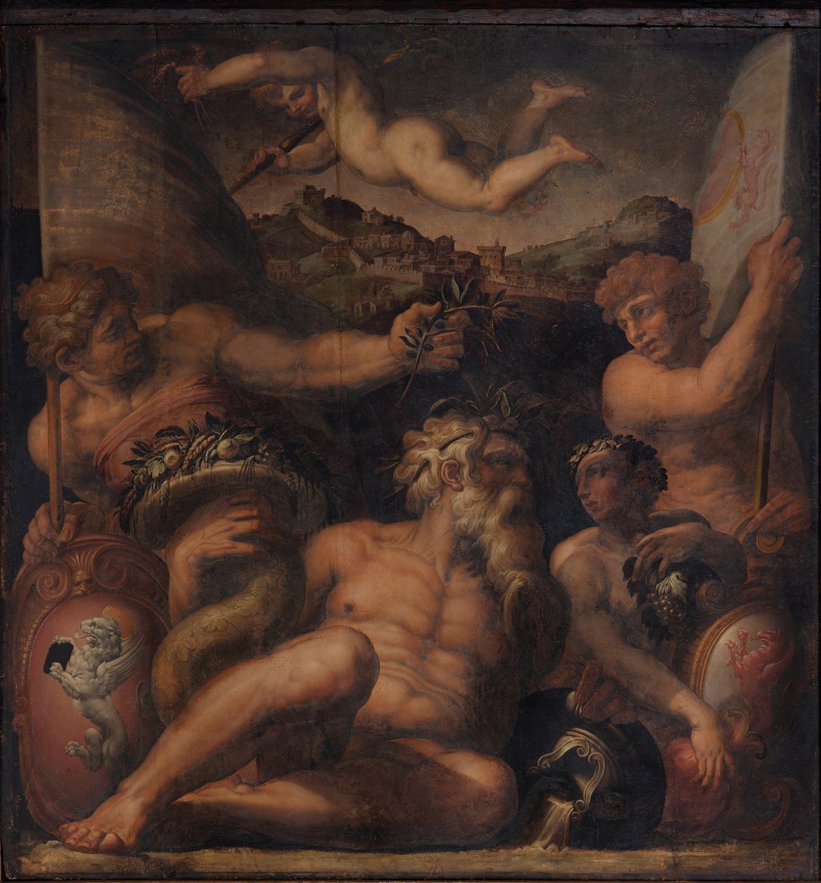 Allegori af Cortona og Montepulciano, 1563-1565 af Giorgio Vasari