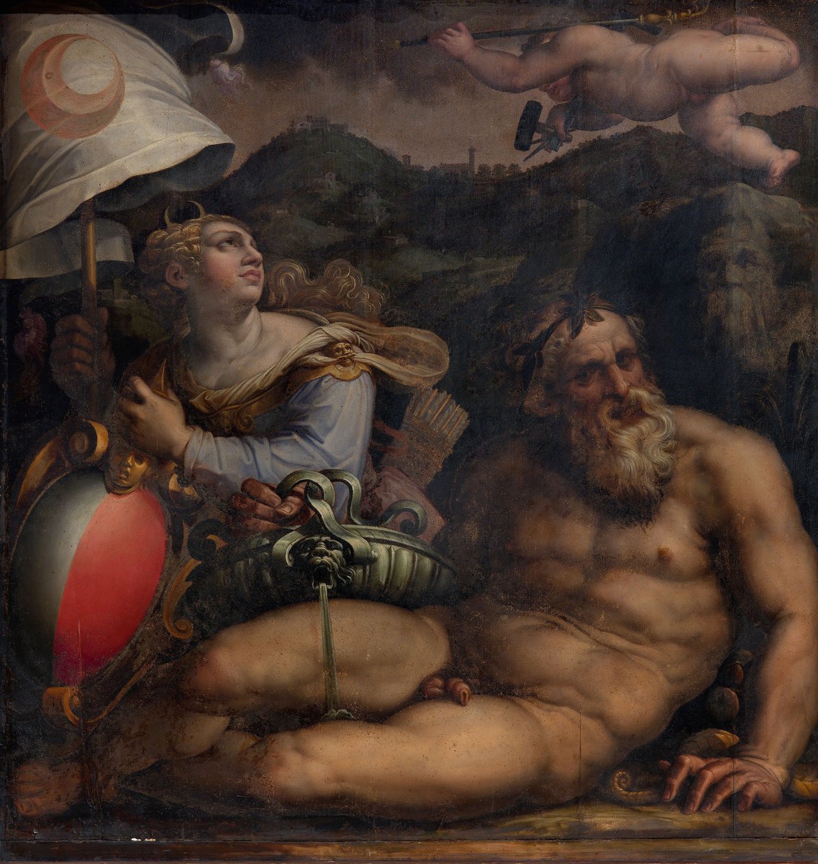 Allegory of Fiesole, 1563-1565 af Giorgio Vasari