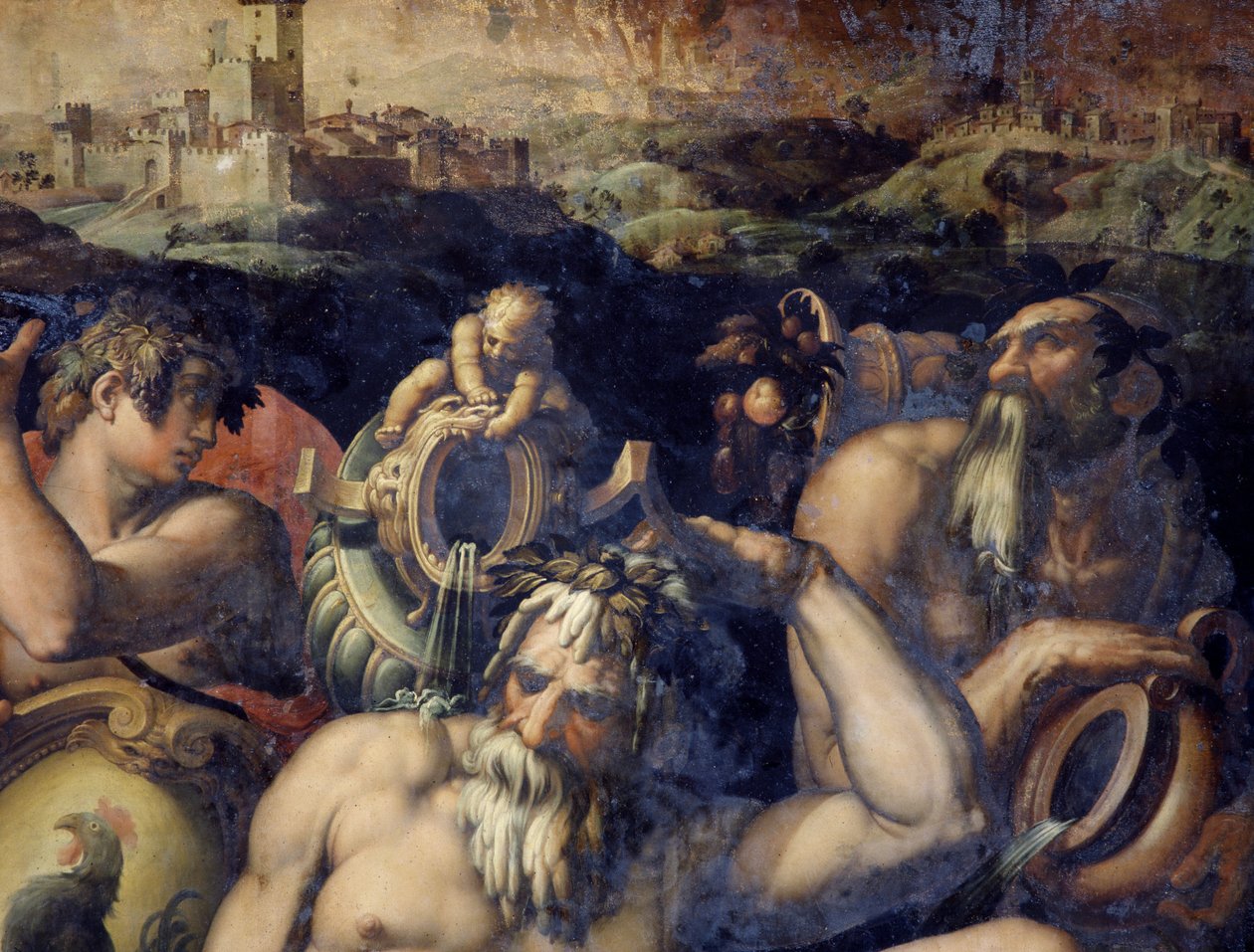 Allegoria Chiantin alueesta, Italiasta af Giorgio Vasari