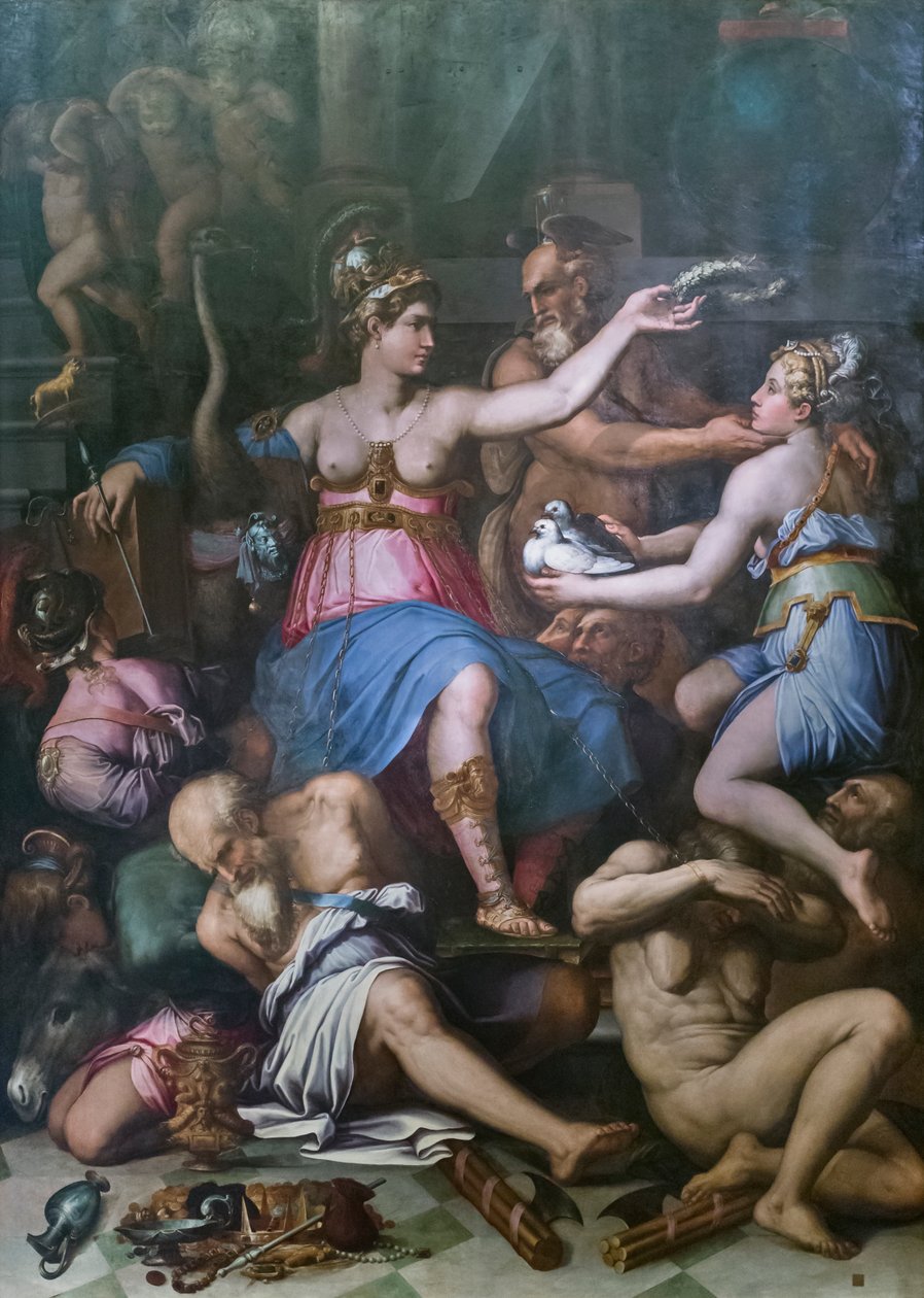 Allegori om retfærdigheden, sandheden og lasterne af Giorgio Vasari
