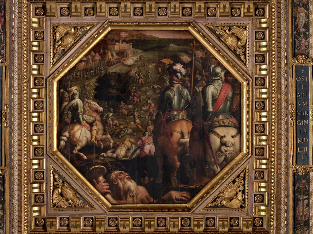 Slaget ved Marciano i Val di Chiana af Giorgio Vasari