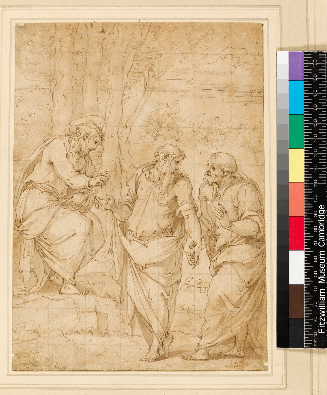 Kristus udnævnte Peter til sin efterfølger, 1500-1599 af Giorgio Vasari