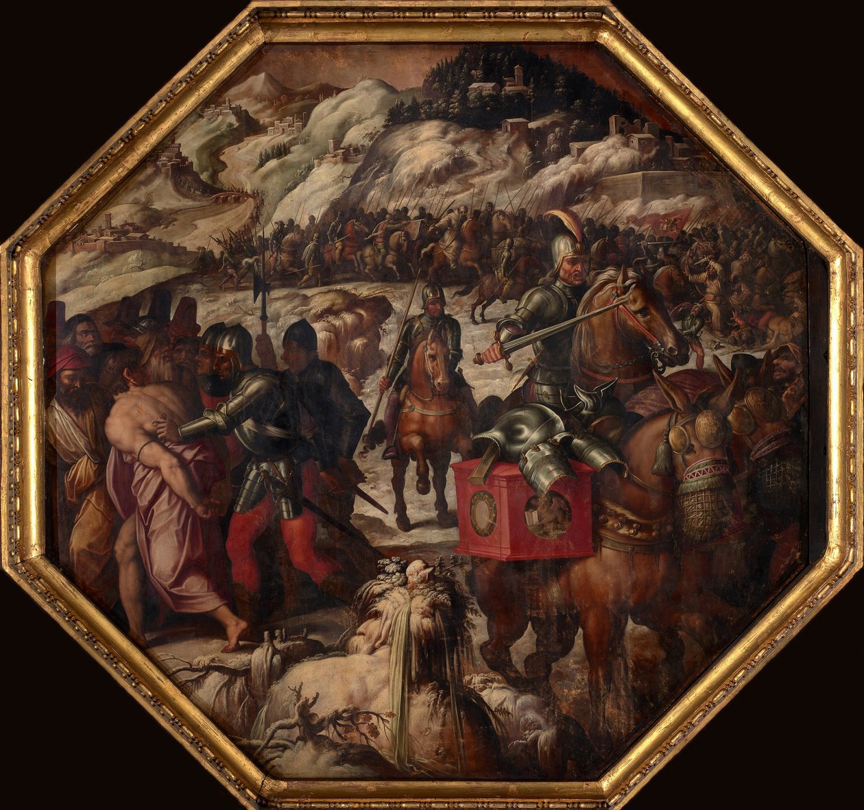 Venetianernes nederlag i Casentino, 1563-1565 af Giorgio Vasari