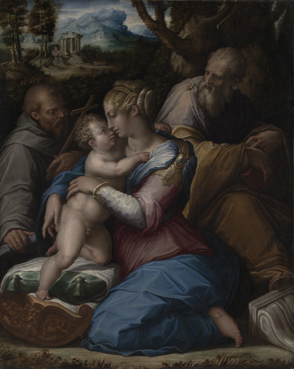 Den hellige familie med Sankt Frans af Giorgio Vasari