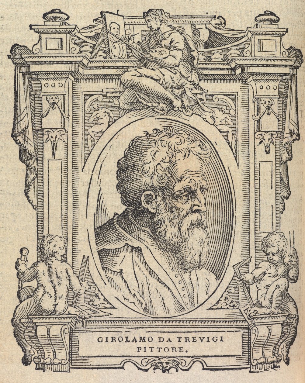 Houghton Typ 525 68.864 - Vasari, The Lives - Girolamo da Trevigi af Giorgio Vasari