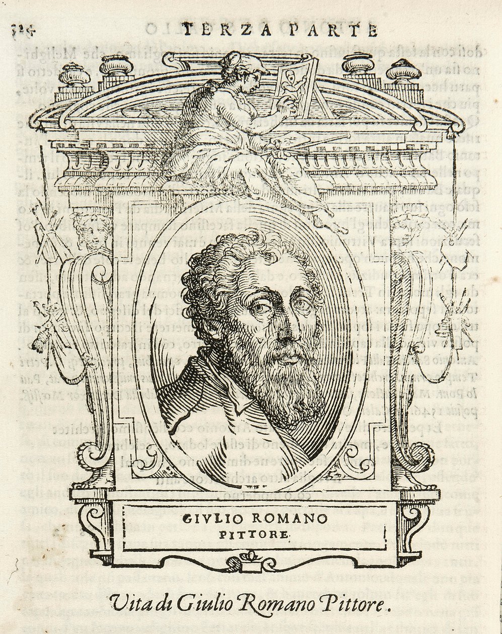 Milano, Biblioteca Braidense, Vite de piv excellent, Giorgio Vasari 1568, Giulio Romano af Giorgio Vasari