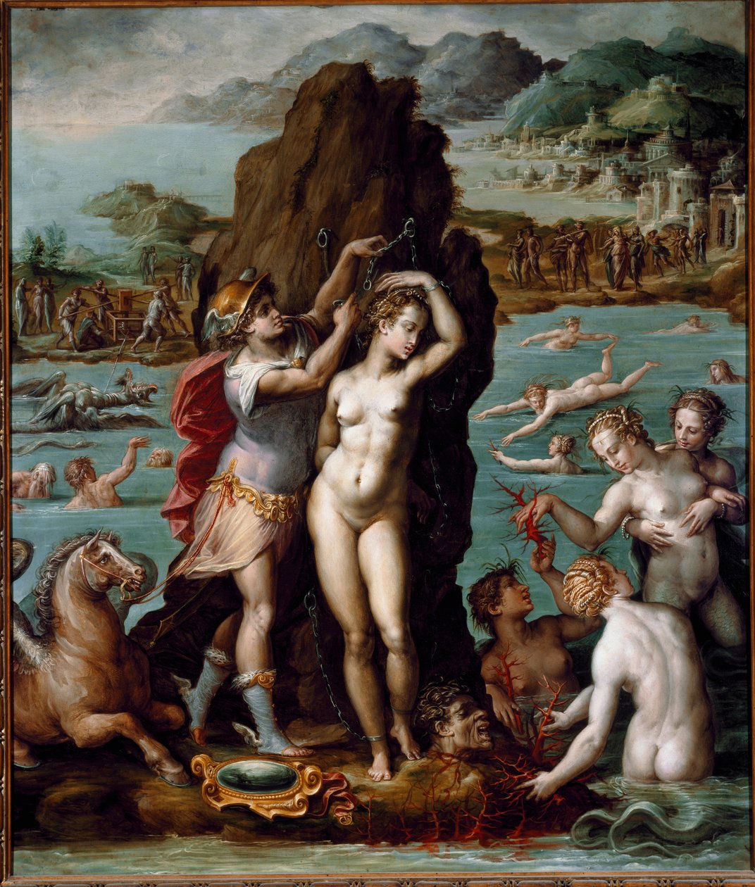 Perseus befrier Andromeda af Giorgio Vasari