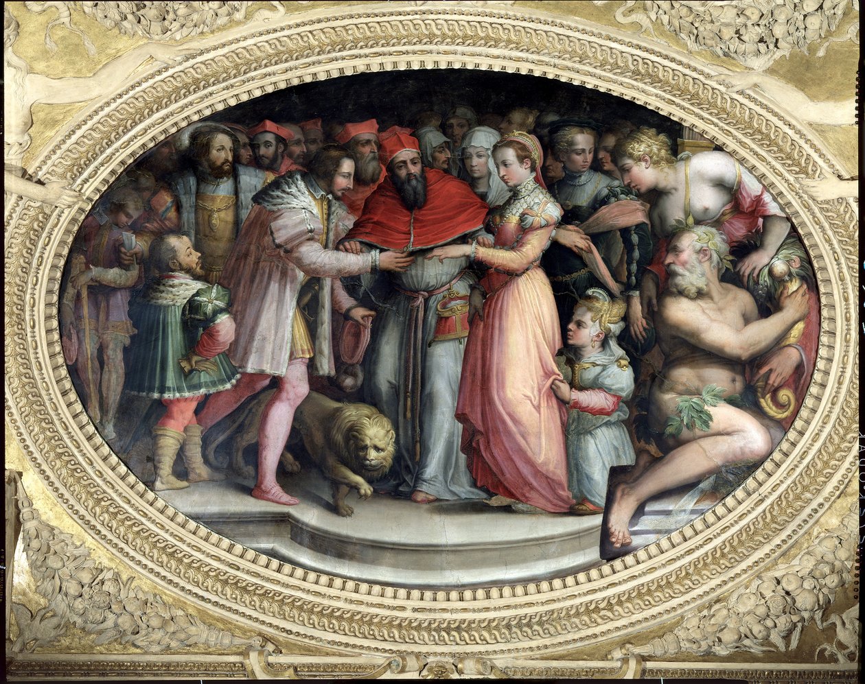 Pave Clemens VII giftede sig med Catherine de Medici og Henri II af Frankrig, 28. oktober 1533, fra 