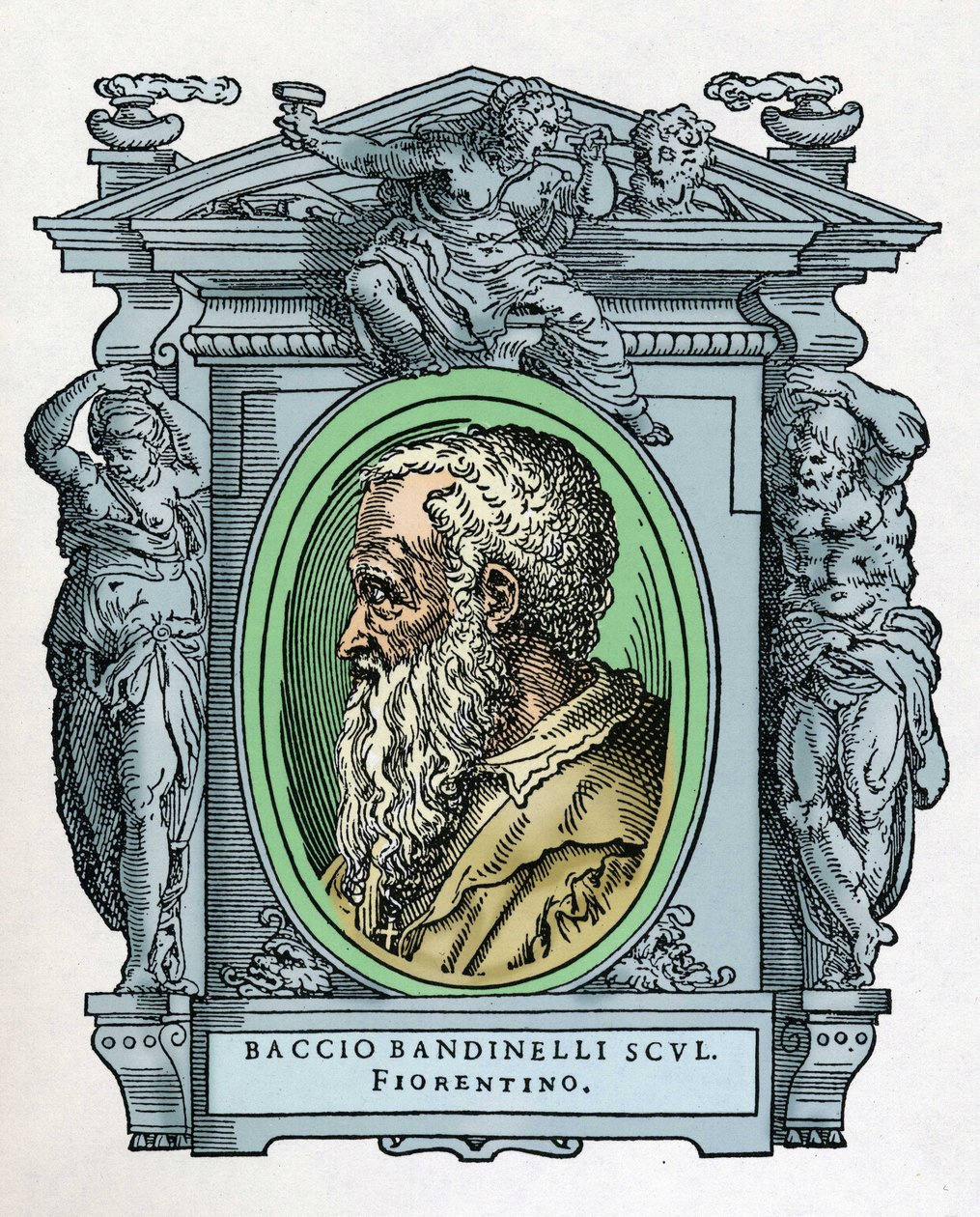 Portræt af Baccio BANDINELLI (Firenze af Giorgio Vasari