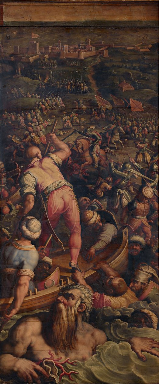 Tyrkernes udryddelse ved Piombino, 1563-1565 af Giorgio Vasari