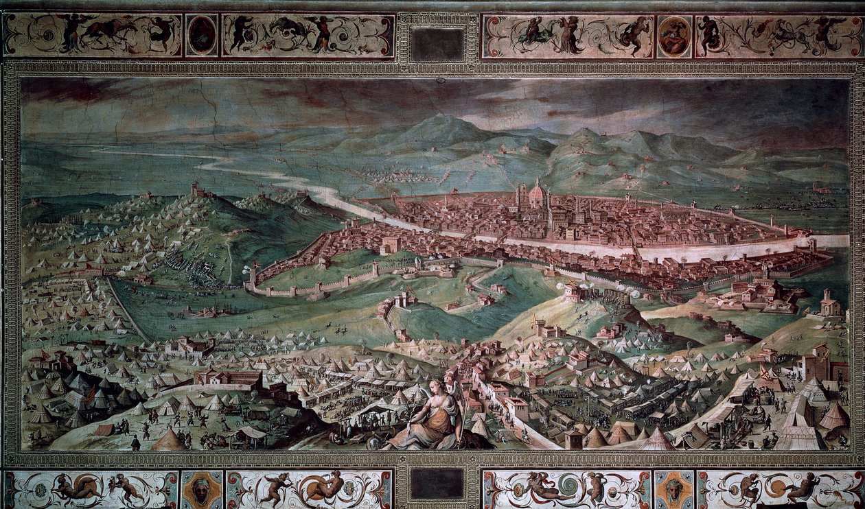 Belejring af Firenze af Giorgio Vasari