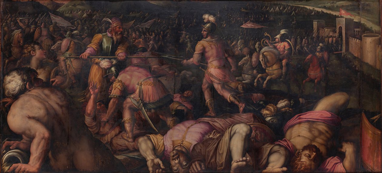 Slaget mod Radagaisus ved Faesulae i 406, 1563-1565 af Giorgio Vasari