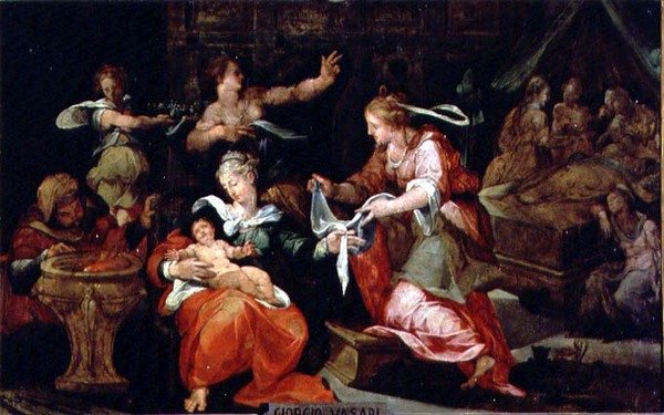Jomfruens fødsel af Giorgio Vasari
