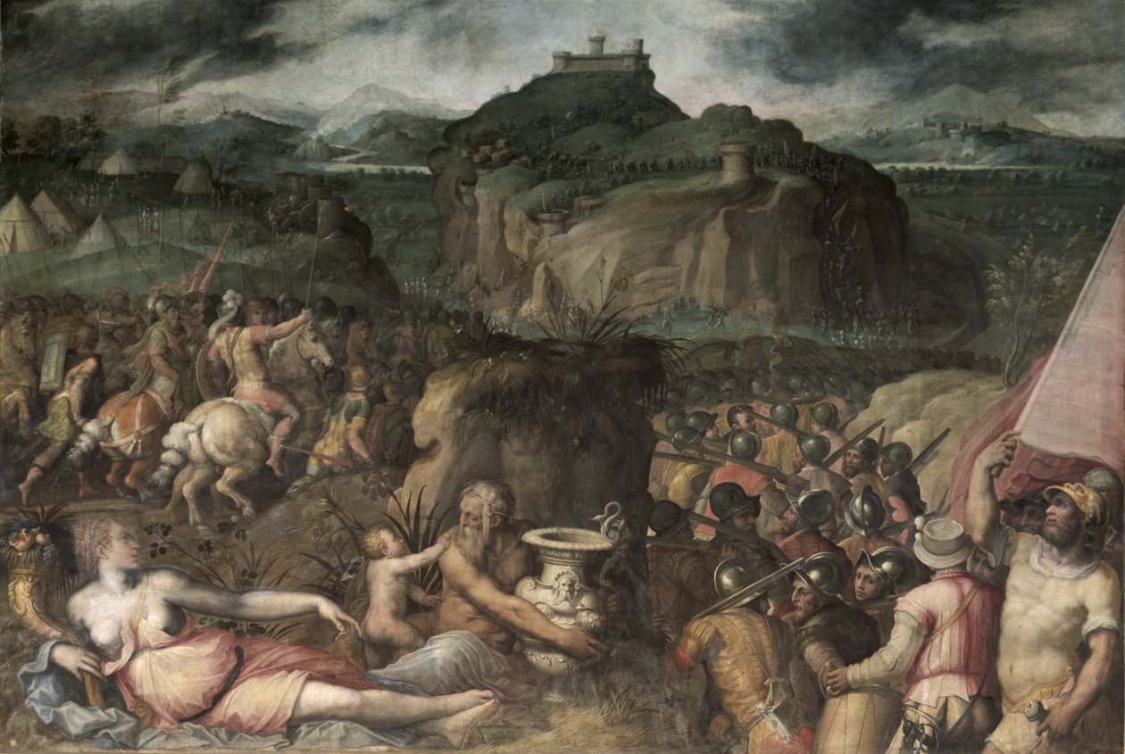 Belejringen af San Leo (fresko) af Giorgio Vasari