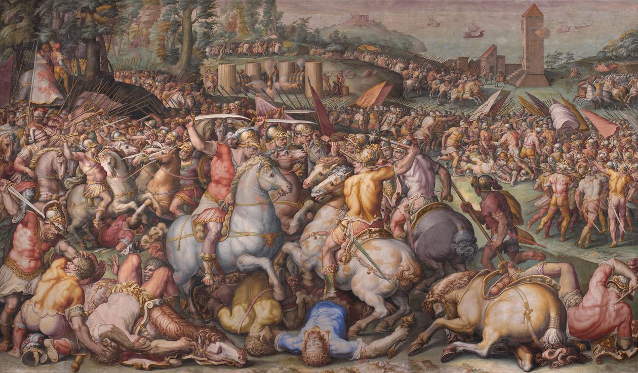 Pisanernes rute ved Torre San Vincenzo, 1568-1571 af Giorgio Vasari