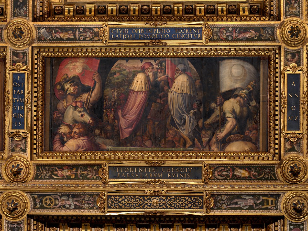 Unionen mellem Firenze og Fiesole af Giorgio Vasari