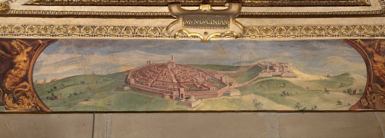 Udsigt over Lucignano, 1557-1558 af Giorgio Vasari