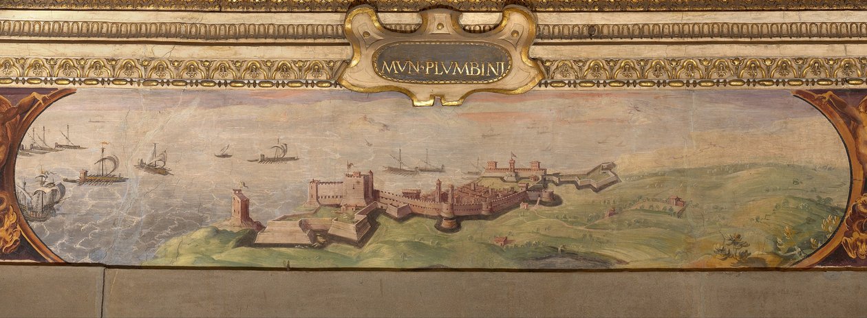 Udsigt over Piombino, 1557-1558 af Giorgio Vasari
