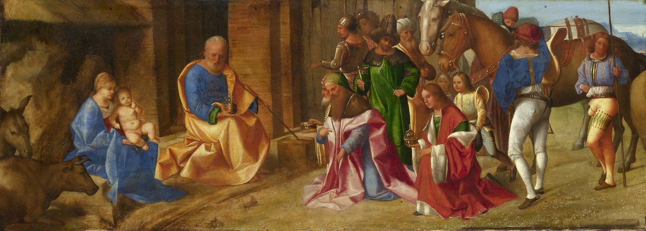 Tilbedelse af Magi, c.1490 af Giorgione da Castelfranco