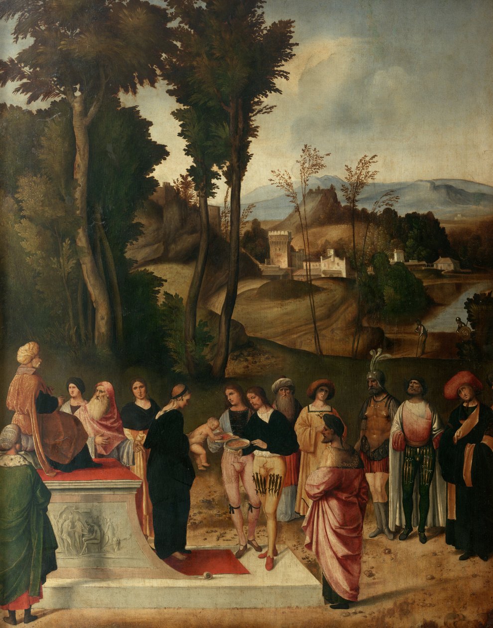 Moses i ildprøven af Giorgione da Castelfranco