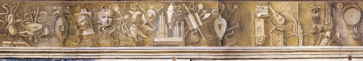 Liberal kunst. Frise i Casa Pellizzari, ca. 1500 af Giorgione da Castelfranco