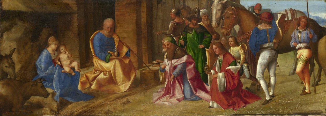 Italiensk: De hellige tre kongers tilbedelse De hellige tre kongers tilbedelse af Giorgione