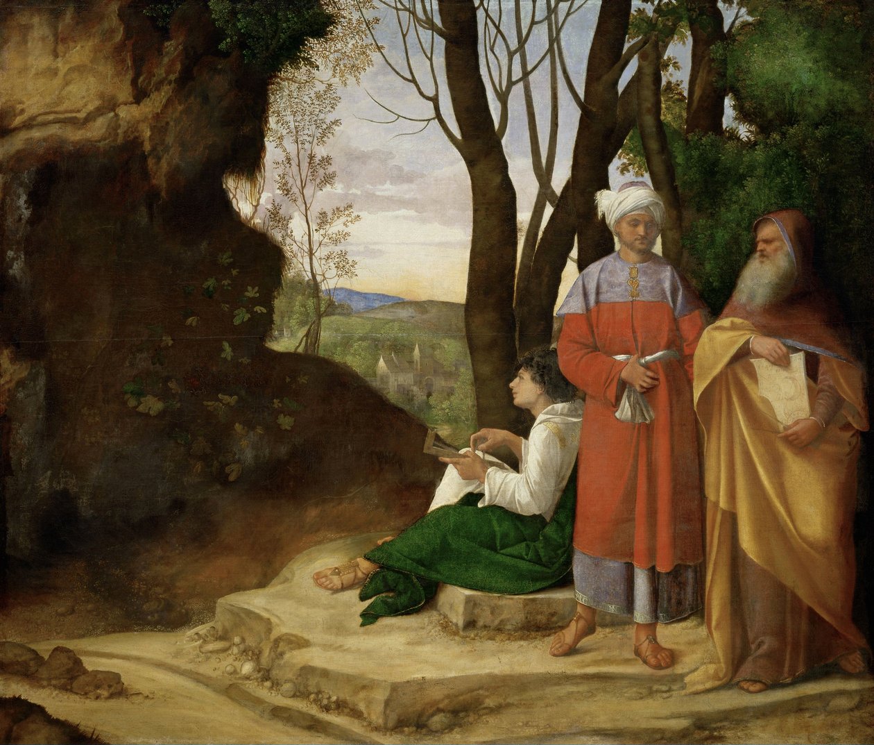 Tre filosoffer af Giorgione