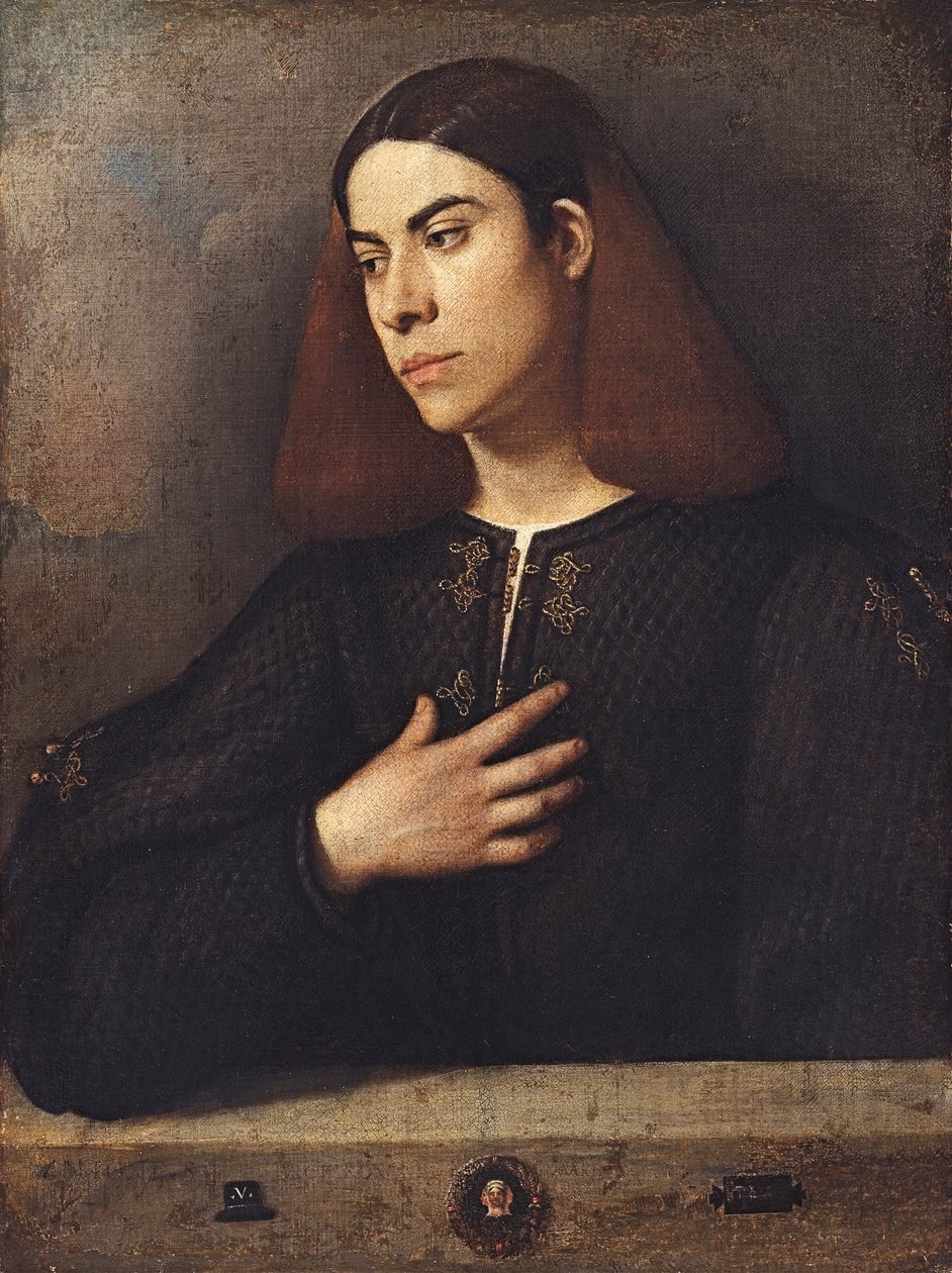 Portræt af en ung mand Antonio Brocardo, ca 1509-1510. af Giorgione da Castelfranco