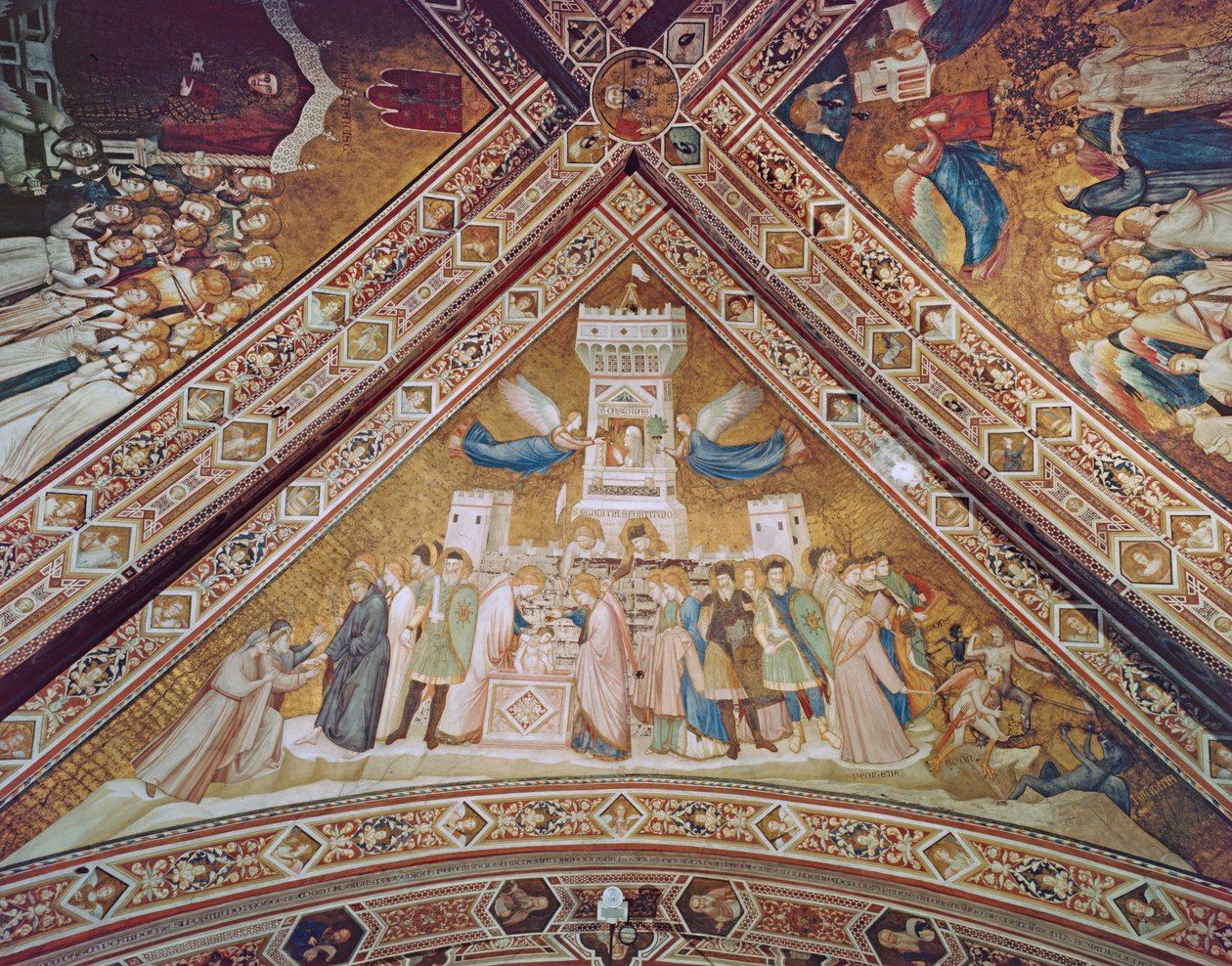 Allegori om kyskhed, ca. 1330 af Giotto di Bondone