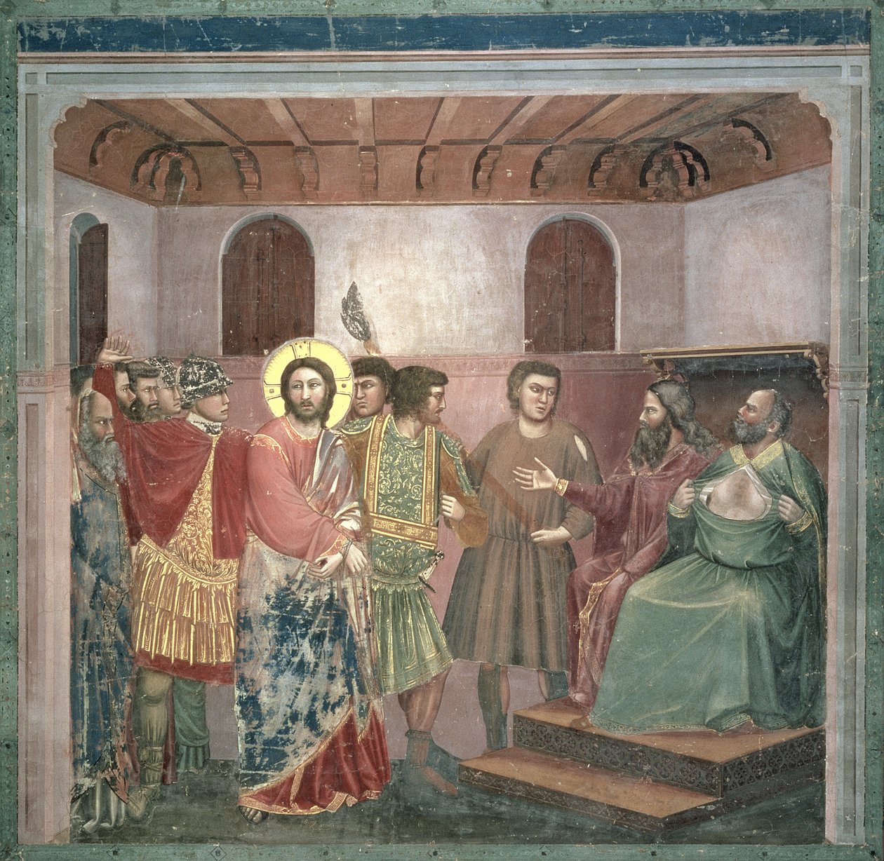 Kristus før Kaifas, ca. 1305 af Giotto di Bondone