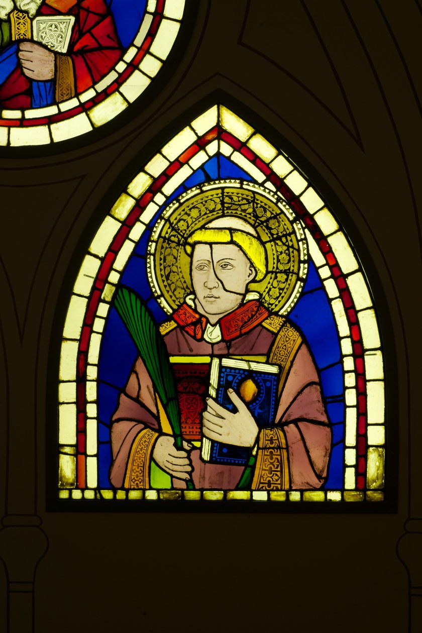Diakon (farvet glas) af Giotto di Bondone