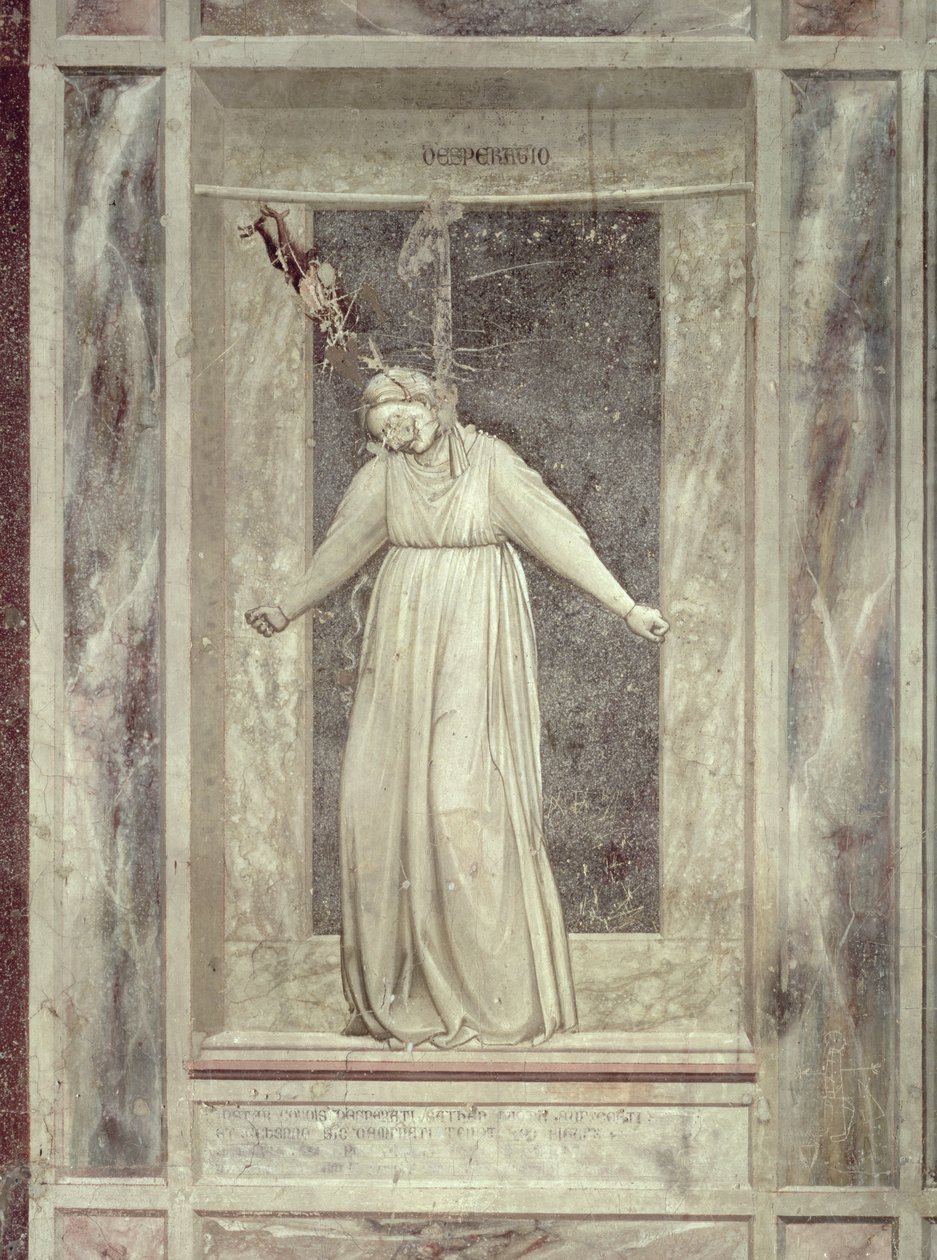 Fortvivlelse, ca.1305 af Giotto di Bondone