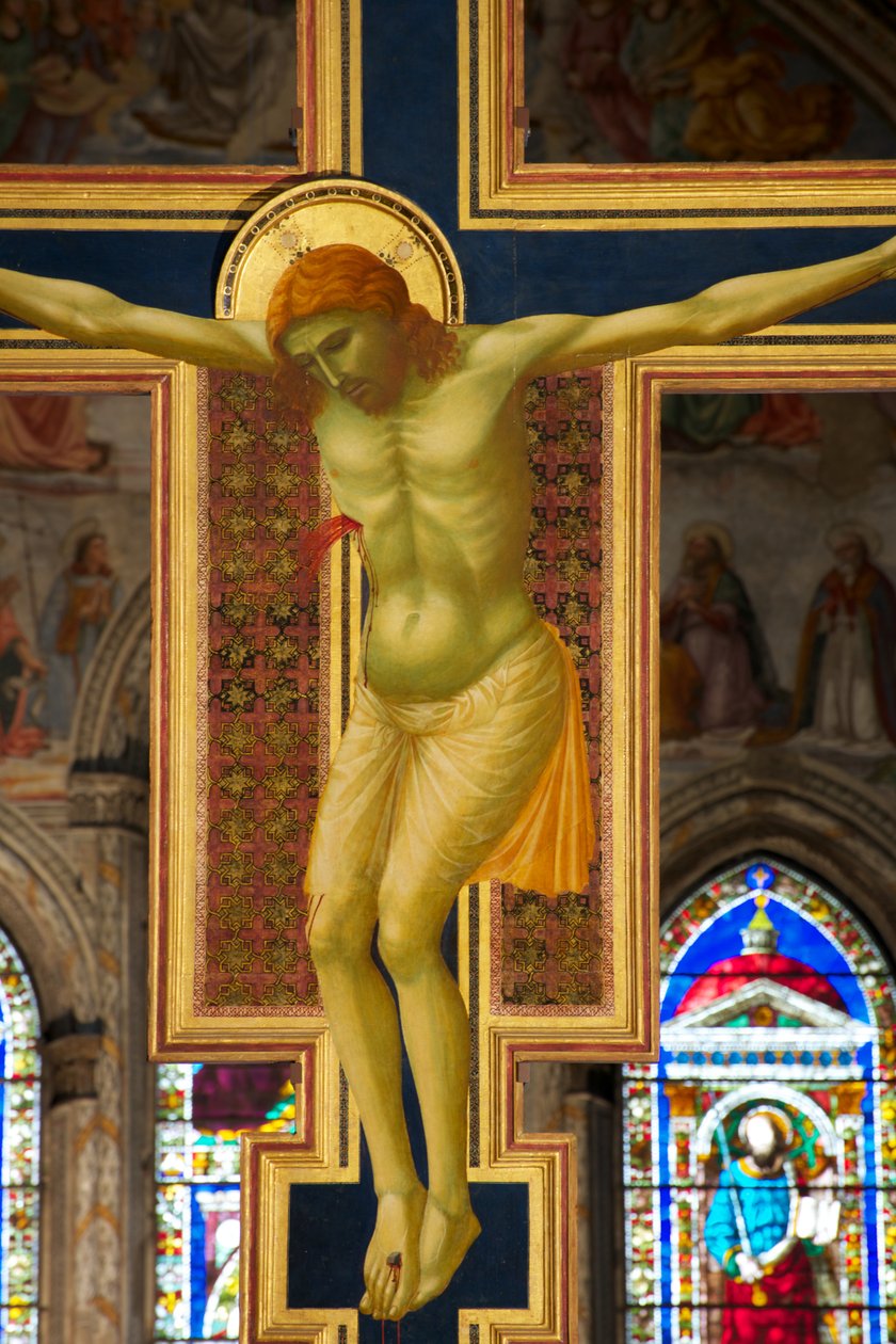 Detalje af korsfæstelsen, c.1288-89 tempera på panel af Giotto di Bondone