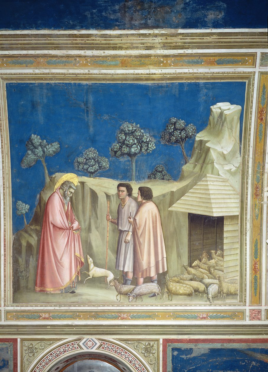 Joachim blandt hyrderne, ca. 1305 (for detaljer se 65213) af Giotto di Bondone