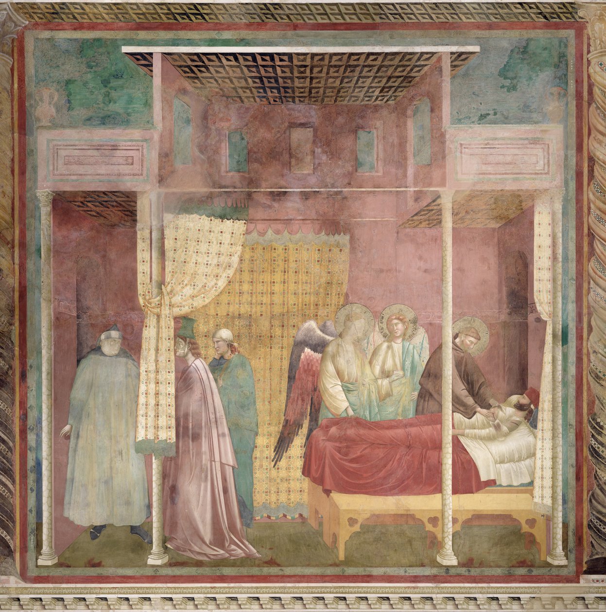 St. Francis helbreder den sårede mand fra Lerida, 1297-99 af Giotto di Bondone