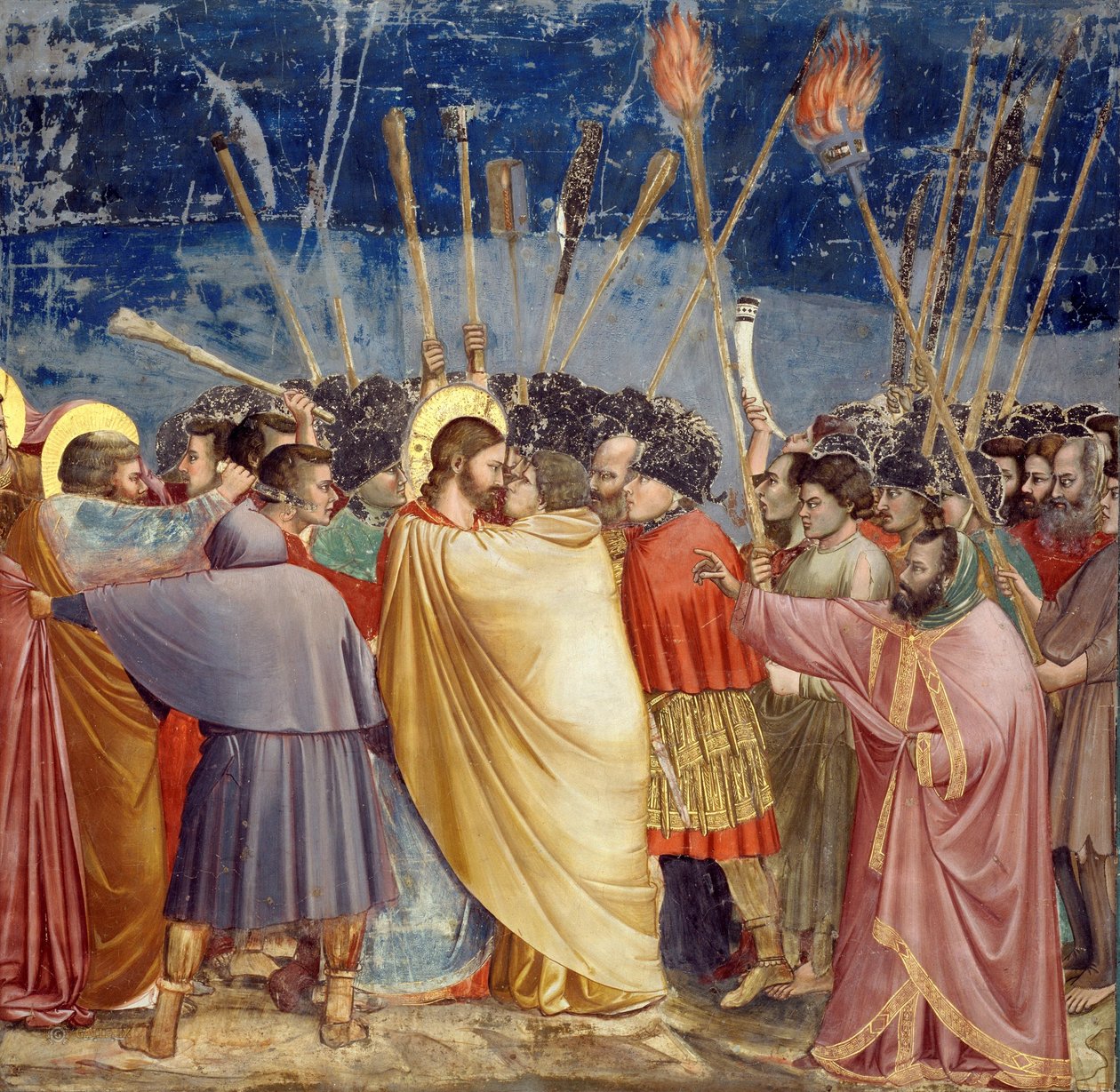 Kristi anholdelse (Judas kys) af Giotto di Bondone