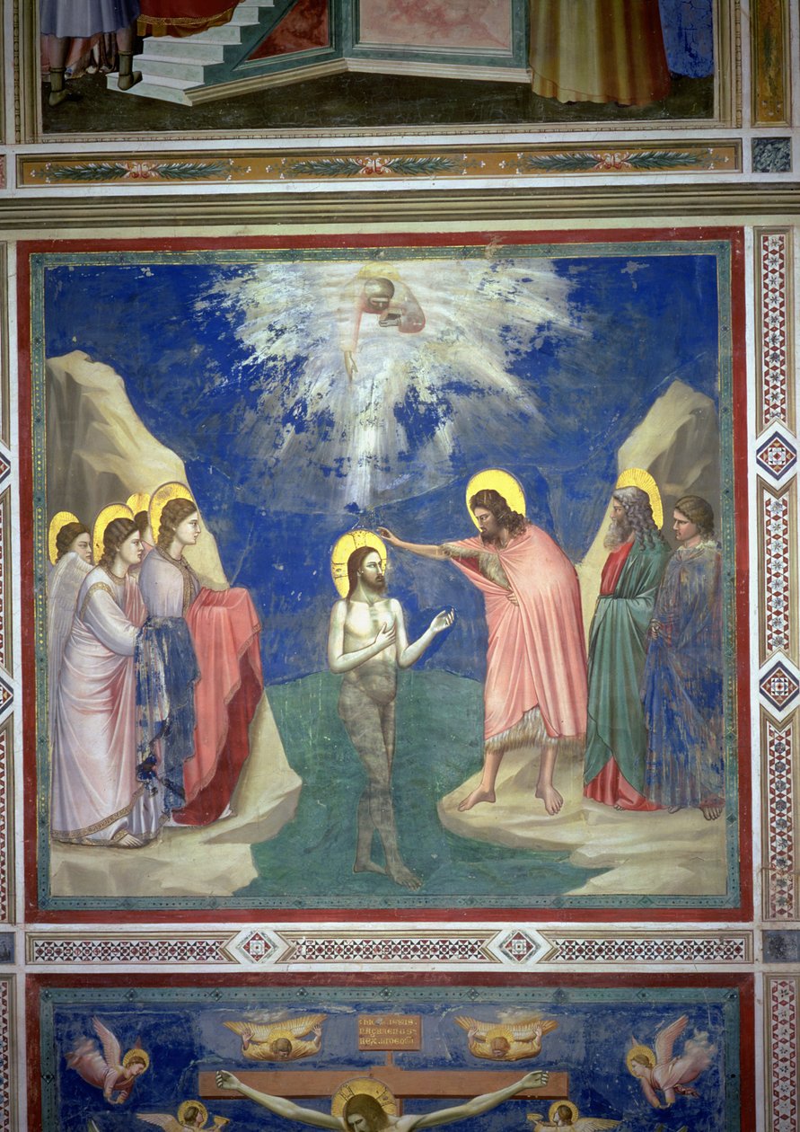 Kristi dåb, ca. 1305 af Giotto di Bondone