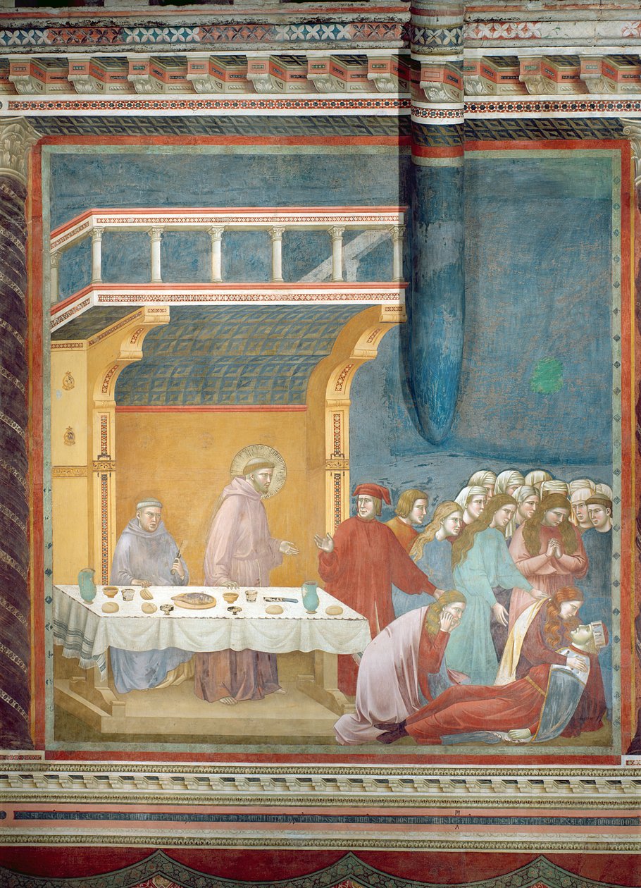 Ridderen af Celanos død, 1297-1300 af Giotto di Bondone