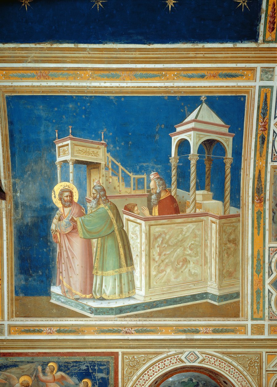 Fordrivelsen af Joachim fra templet, ca. 1305 af Giotto di Bondone