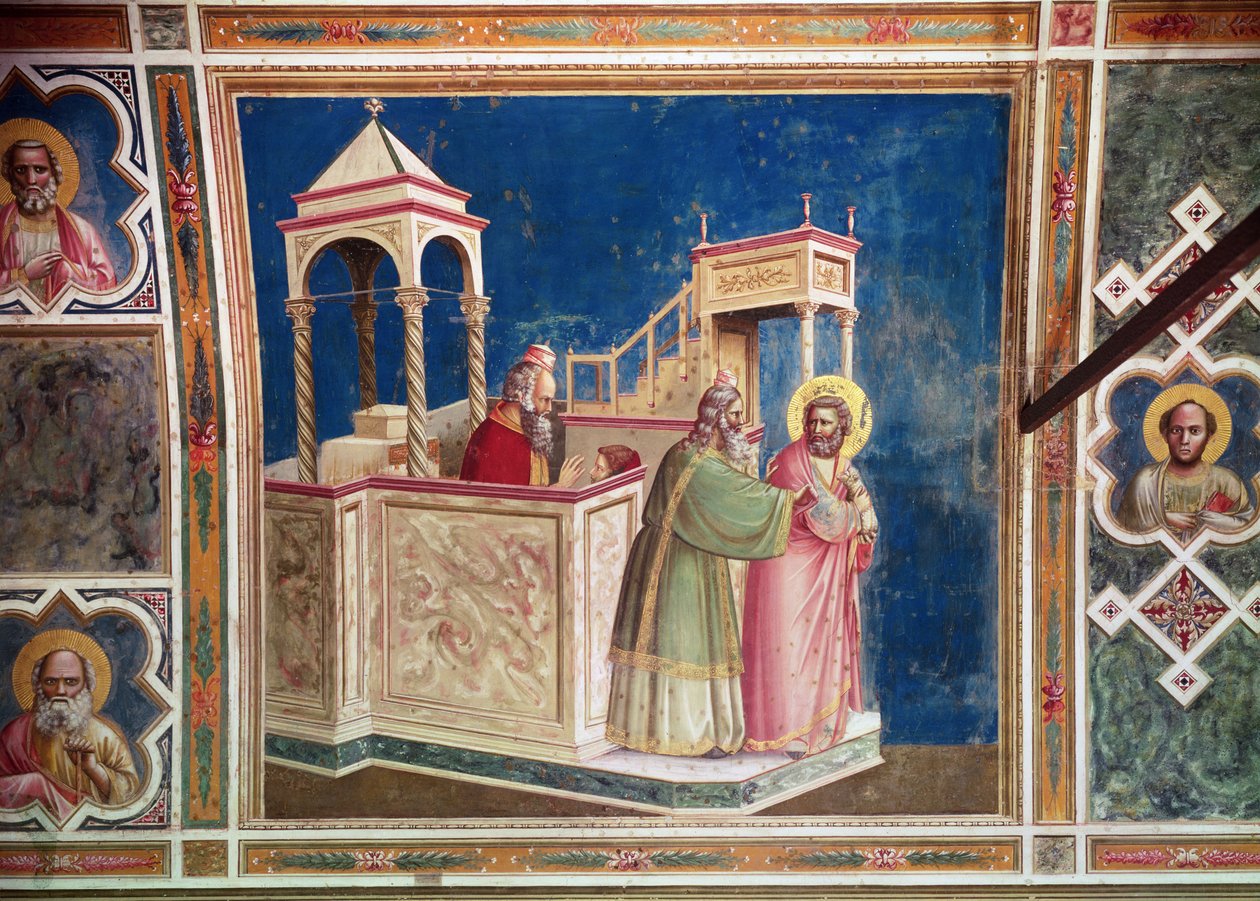 Fordrivelsen af Joachim fra templet, ca. 1305 af Giotto di Bondone