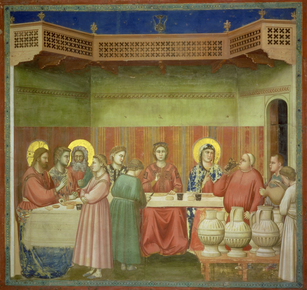Bryllupsfesten i Kana, ca. 1305 (for detaljer se 102732) af Giotto di Bondone