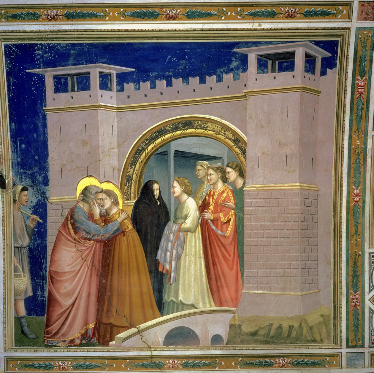 Mødet ved Den Gyldne Port, ca. 1305 Porten i Jerusalem, ca. 1305 af Giotto di Bondone