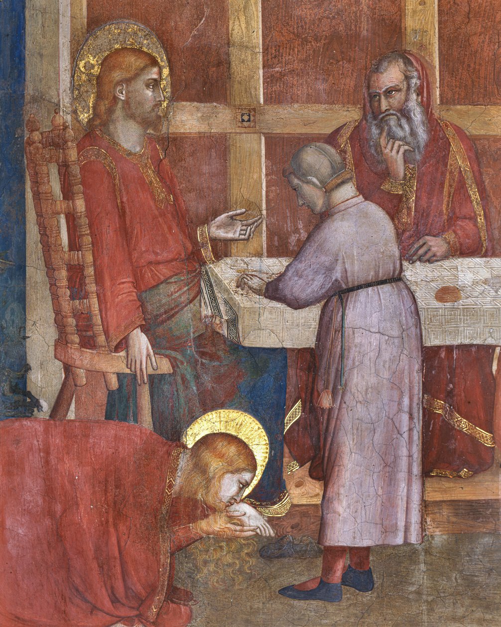 Magdalenas kapel, den vestlige mur: Scener fra Magdalenes liv, 