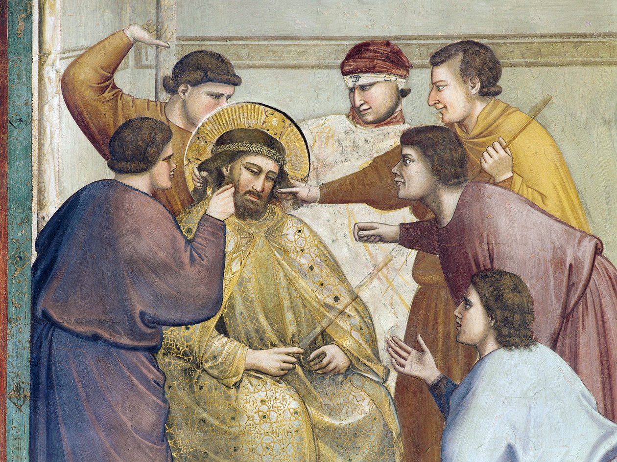 Kristi flagellering, detalje fra Kristi liv og lidenskab, af Giotto af Giotto (c.1266 1337)