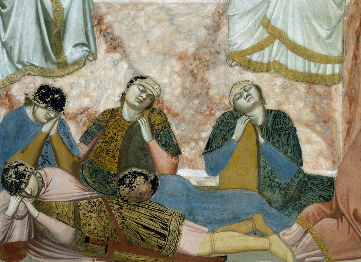 Kristi opstandelse, detalje fra Kristi liv og lidenskab, af Giotto af Giotto (c.1266 1337)
