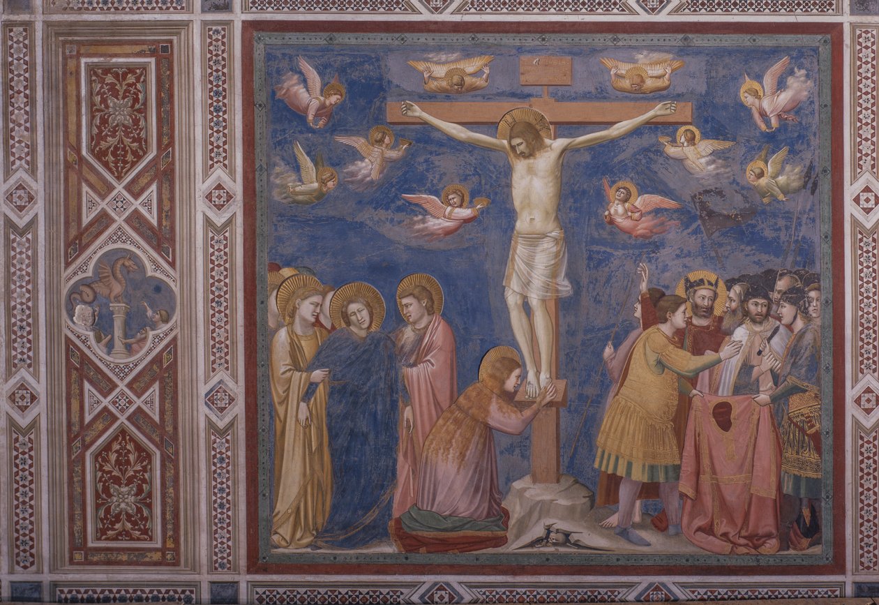Korsfæstelse (Crocifissione), af Giotto af Giotto (c.1266 1337)